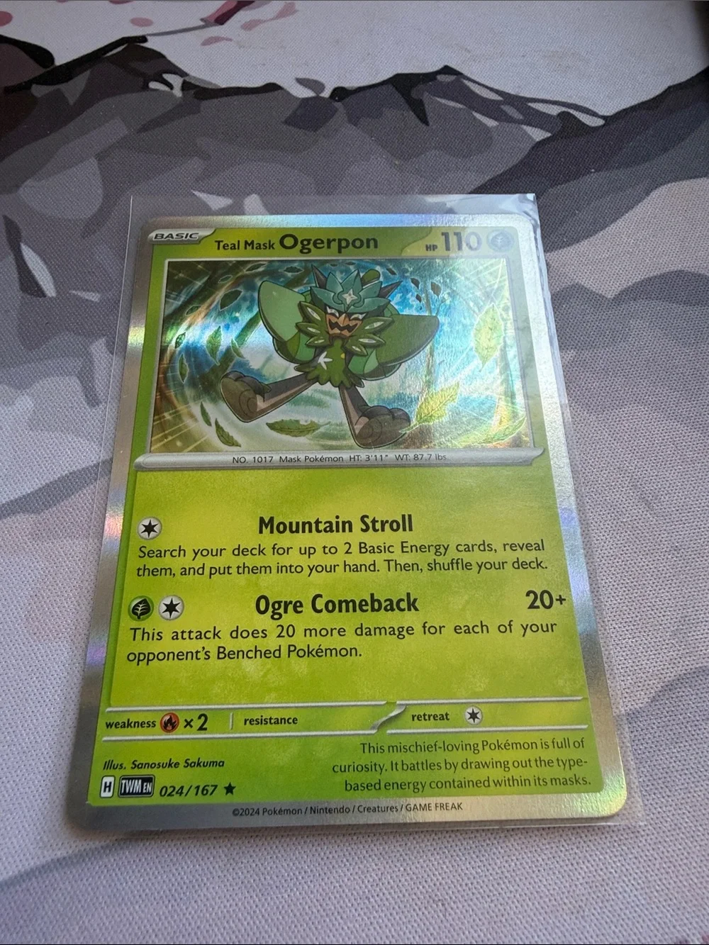 Sealed Teal Mask Ogerpon Pokémon Card Lot | 2 Cards Holo Promo Card ✨5/$25✨
